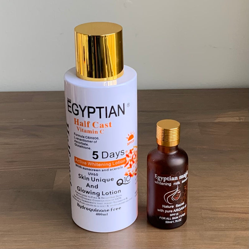 Egyptian Halfcast Vitamin c lotion & serum