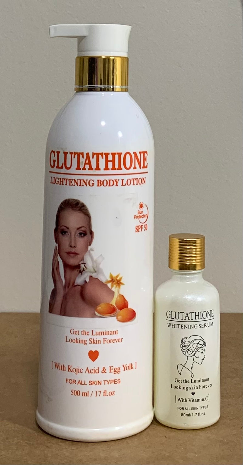 Glutathione Lightening Lotion & Serum